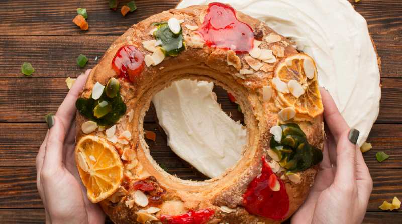 El 6 de enero es el Día de Reyes, fecha en la se puede comer un pan en forma circular. Foto: Freepik