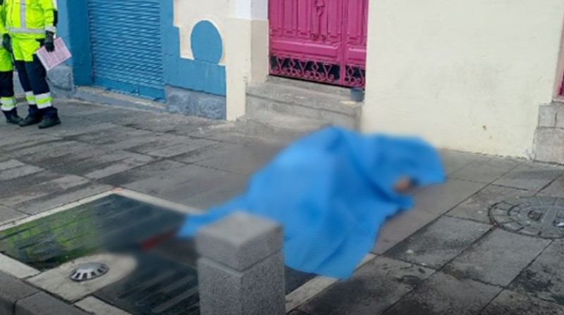 Un sicariato se produjo en el Centro Histórico de Quito. Foto: TVC