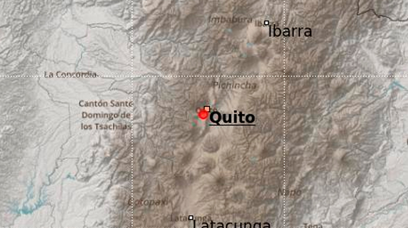 El sismo se sintió fuerte en varias partes de la ciudad de Quito. Foto: @IGecuador