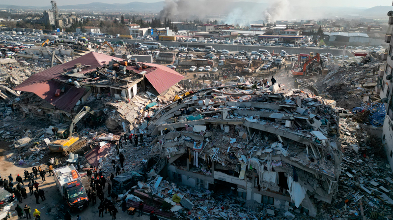 Un terremoto sacudió a Turquía y Siria la madrugada del 6 de febrero de 2023. Foto: EFE