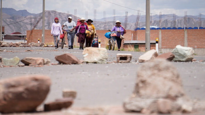 Tres haitianos murieron por los cierres viales en Perú. Foto: EFE