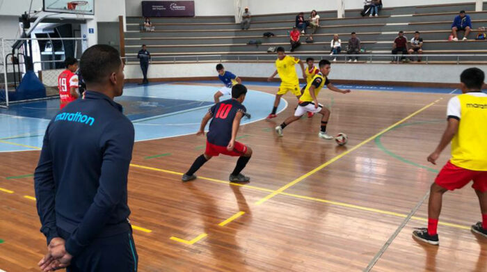 Un selectivo de futsal, para categorías sub 20, sub 17 y de fútbol femenino se realizó en Quito el 2 de febrero del 2023. Foto: Carlos Rojas / EL COMERCIO