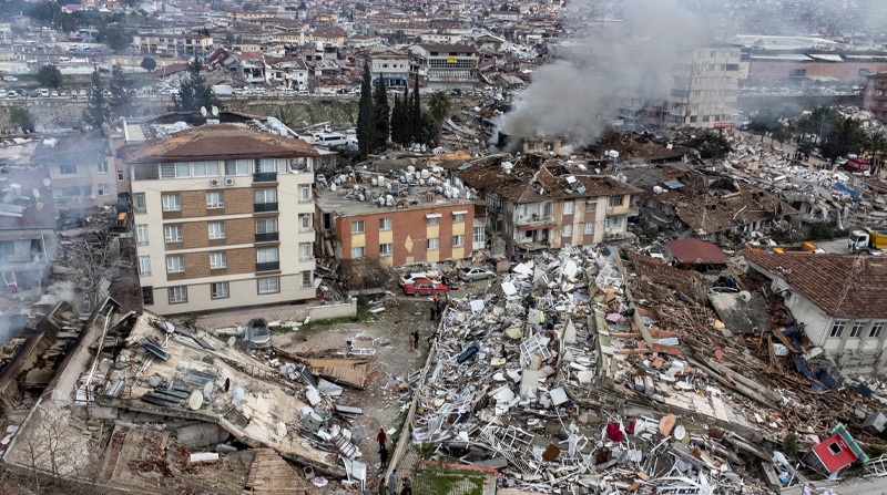 Turquía fue afectada por un terremoto la madrugada de este lunes 6 de febrero de 2023. Foto: EFE