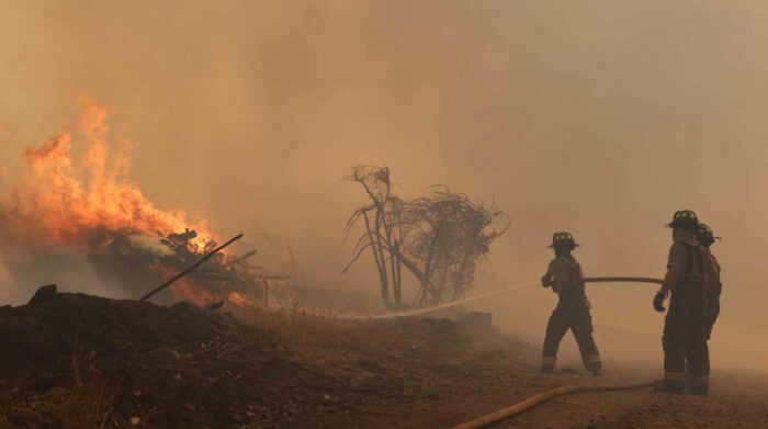 La UE envía a más de 250 efectivos a Chile para luchar contra los incendios. Foto: EFE