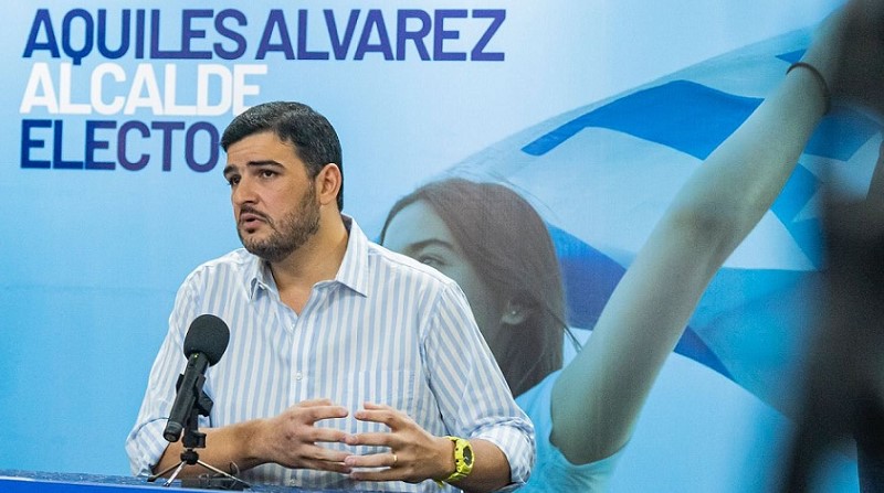 Aquiles Álvarez, alcalde electo de Guayaquil