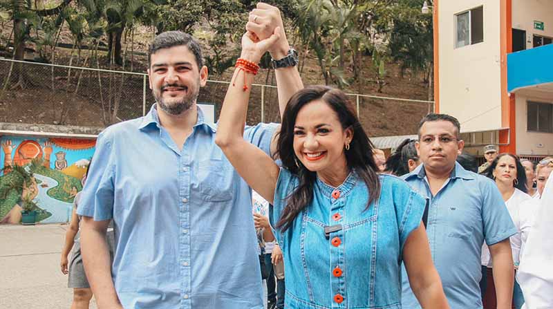 Marcela Aguiñaga, de la Revolución Ciudadana, es la nueva Prefecta del Guayas. Alcanzó el 34,40% de los votos. Foto: Twitter