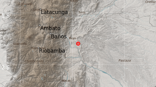 El Instituto Geofísico alertó del sismo registrado en el Puyo. Foto: Twitter