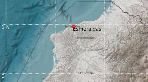 El sismo ocurrió a las 05:18 de este miércoles, 8 de febrero de 2023, en Esmeraldas. Foto: Twitter