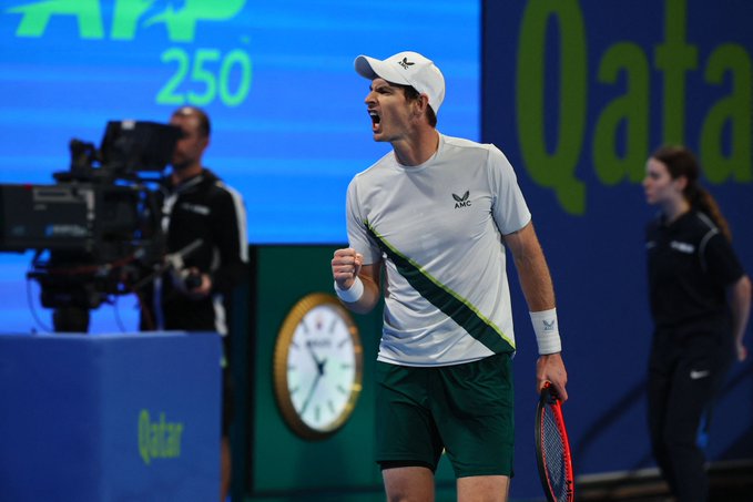 Andy Murray se impuso a Alexander Zverev en Doha. Foto: Twitter LTA
