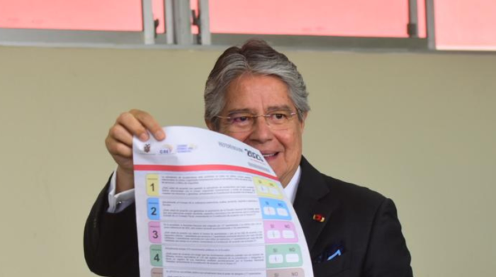 El no ganó en la consulta planteada por el presidente Guillermo Lasso. Foto: Enrique Pesantes/ EL COMERCIO