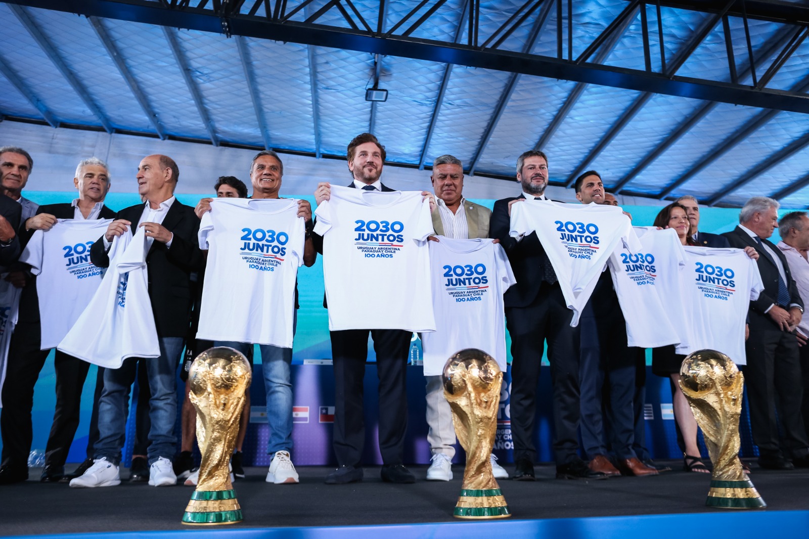 Representantes de la Conmebol esperan organizar el Mundial de 2030. Foto: Conmebol