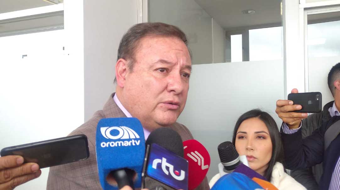 El ministro del Interior, Juan Zapata, compareció ante la Comisión de Seguridad de la Asamblea este miércoles, 22 de febrero de 2023. Foto: Roger Vélez / EL COMERCIO