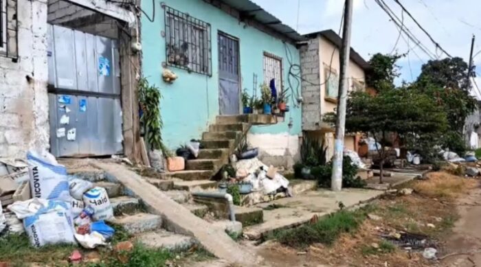 El asesinato de la pareja ocurrió dentro de su vivienda, en la Cooperativa Nueva Prosperina. Foto: Captura de video.