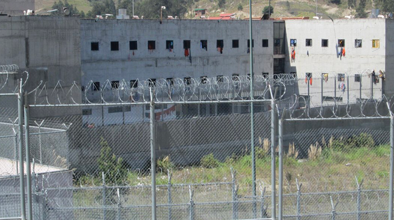 Vista de los exteriores de la cárcel de Turi, en Cuenca. Foto: Redes sociales
