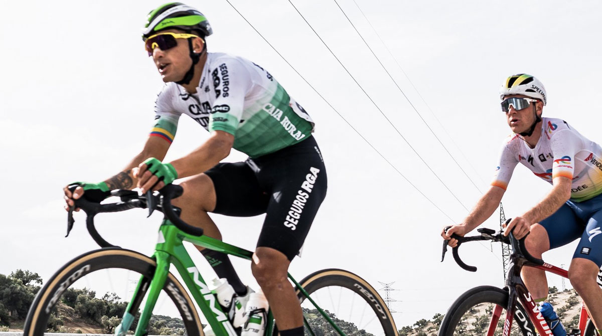 Jefferson Cepeda, ciclista ecuatoriano del Caja Rural-Seguros RGA en la Vuelta a Andalucía. Foto: @CajaRural_RGA