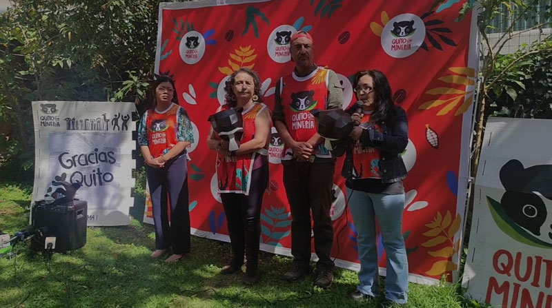 Con 206 571 firmas validadas, el colectivo confía en que el CNE aprobará la resolución para convocar a la consulta popular que busca prohibir la minería en Quito. Foto: Captura de pantalla