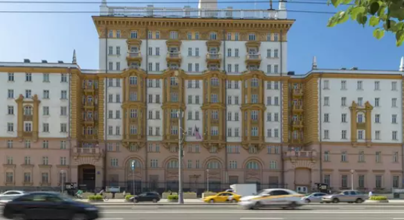 Edificio de la Embajada de EEUU en la capital de Rusia, Moscú. Foto: Europa Press