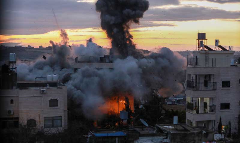 Israel suele demoler las casas de familias de palestinos acusados de cometer atentados mortales, una política denunciada como "castigo colectivo". Foto: EFE