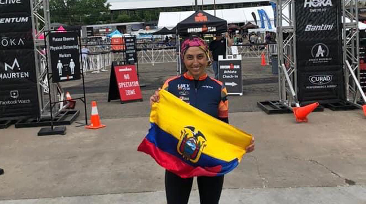 Lucy Tapia, triatleta ecuatoriana que competirá en el Ultraman Florida. Foto: cortesía