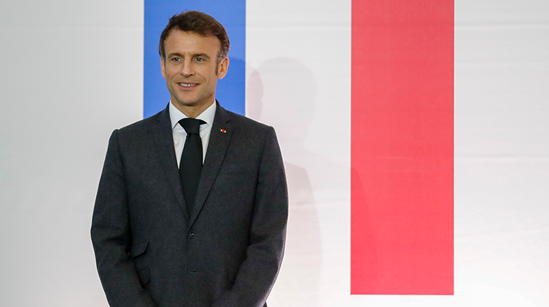 El presidente francés, Emmanuel Macron, apoyará el plan de paz. Foto: EFE