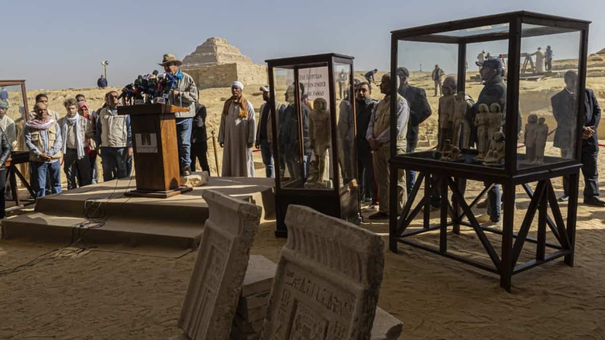 El hallazgo se podría tratar de la momia 'más antigua' y 'más completa' que se ha descubierto hasta ahora en Egipto. Foto: Ministerio de Turismo y Antigüedades de Egipto