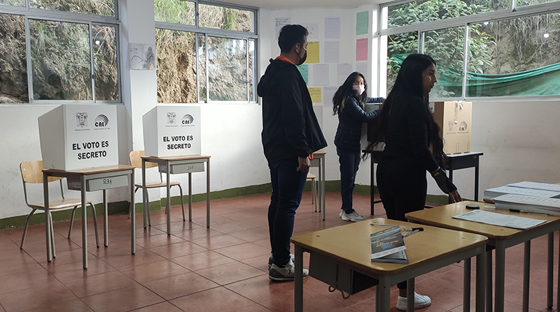 Jornada electoral en la parroquia de Nayón transcurre sin inconvenientes. Foto: EL COMERCIO