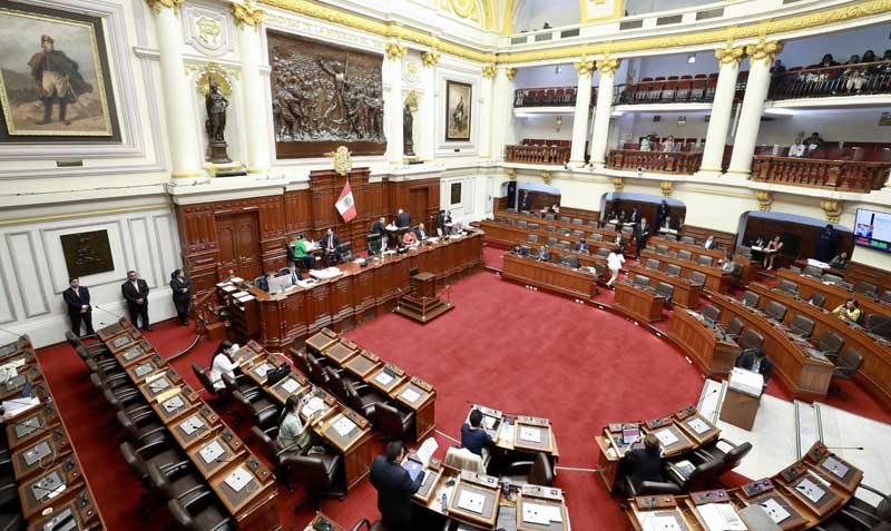 La decisión recibió 72 votos a favor, 29 en contra y 7 abstenciones del pleno legislativo. Foto: EFE / Congreso de Perú