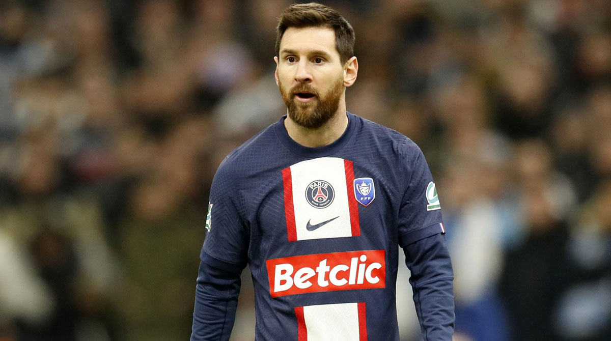 Lionel Messi jugador del PSG de Francia. Foto: EFE