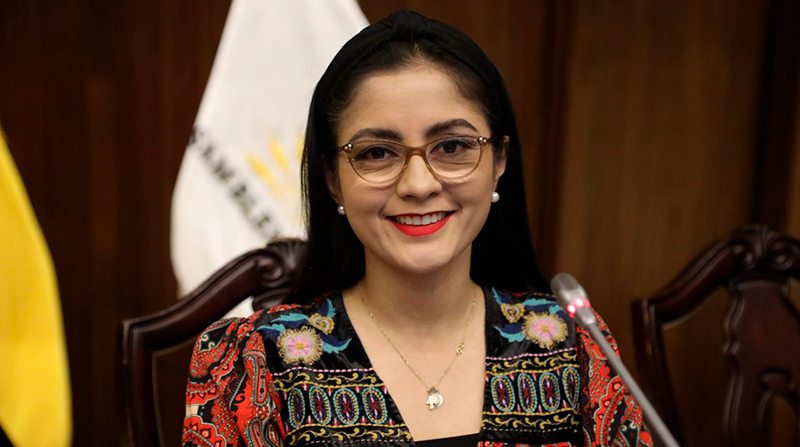 Viviana Veloz (Unes), presidenta de la Comisión Ocasional que investiga el caso Encuentro. Foto: Asamblea
