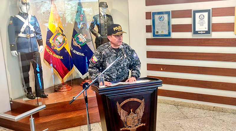 César Zapata, director general de Seguridad Ciudadana y Orden Público, dio detalles de los operativos. Foto: Policía