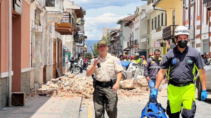 192 viviendas afectadas y más de 80 destruidas es parte del saldo que deja el sismo. Foto: Ximena Tapia / EL COMERCIO.