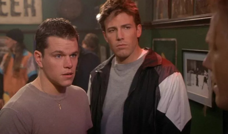 Matt Damon y Ben Affleck, en la película 'The Good Will Hunting'. Foto: Internet
