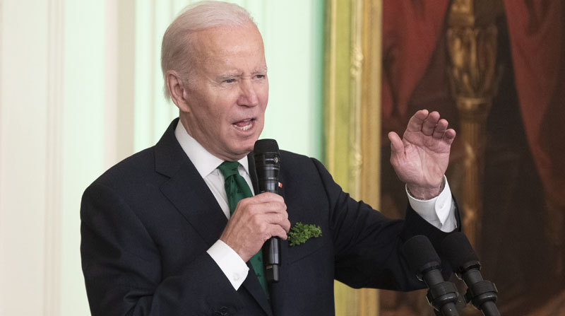 Joe Biden informó que usó por primera vez un veto presidencial contra una normativa impulsada por los republicanos. Foto: EFE