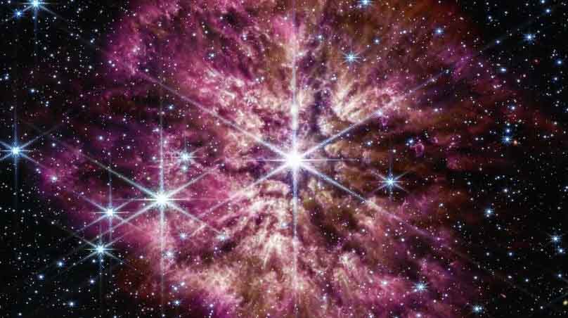 El telescopio James Webb captura el preludio rara vez visto de una supernova. Foto: Europa Press