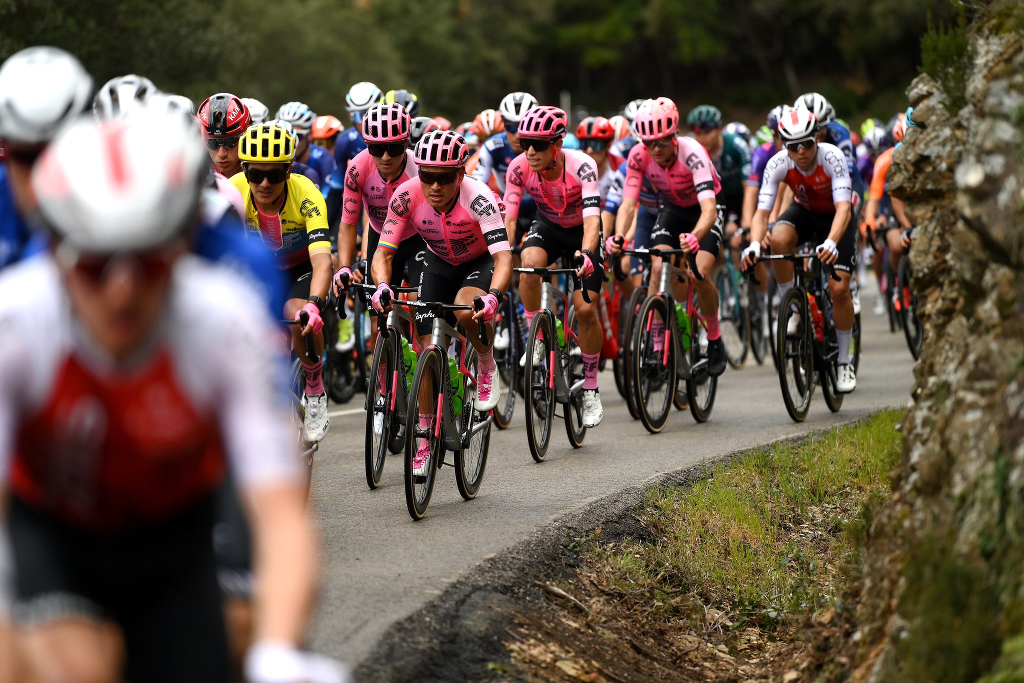 Se corre la quinta etapa de la Vuelta a Cataluña. Foto: Twitter Education Easy-Post