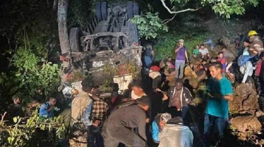 10 migrantes ecuatorianos resultaron heridos en un siniestro de tránsito en Nicaragua. Foto: Redes sociales