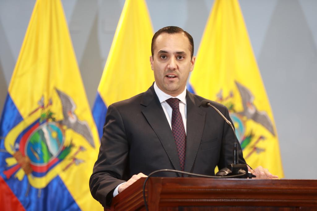 Juan Carlos Holguín responderá ante Comisión de Fiscalización sobre fuga de María Duarte. Foto: Cancillería de Ecuador.