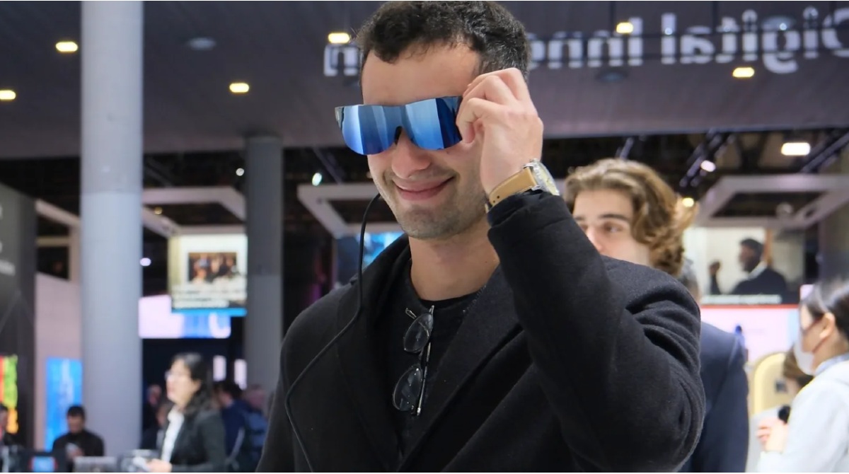 Las gafas de realidad aumentada nubia Neovision Glass fueron presentadas en el Mobile World Congress 2023. Foto ZTE