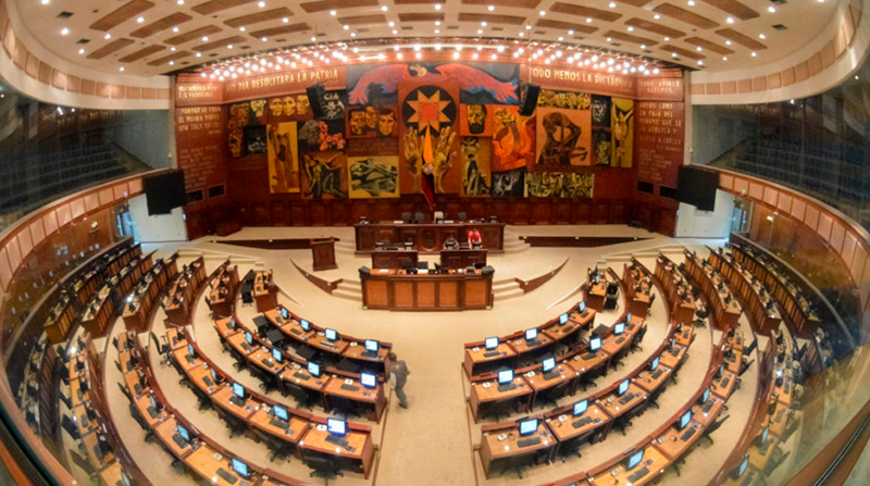 La sala de sesiones de los 137 integrantes del Parlamento. Foto: Asamblea Nacional