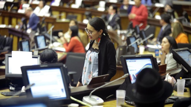 El debate para la aprobación del informe se extendió por varias horas. Foto: Patricio Terán / EL COMERCIO