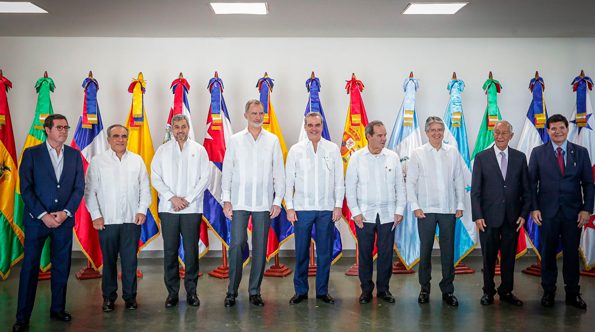 Presidentes de Ecuador y Argentina no coincidieron durante el primer evento de Jefes de Estado en República. Foto: Presidencia de Ecuador.