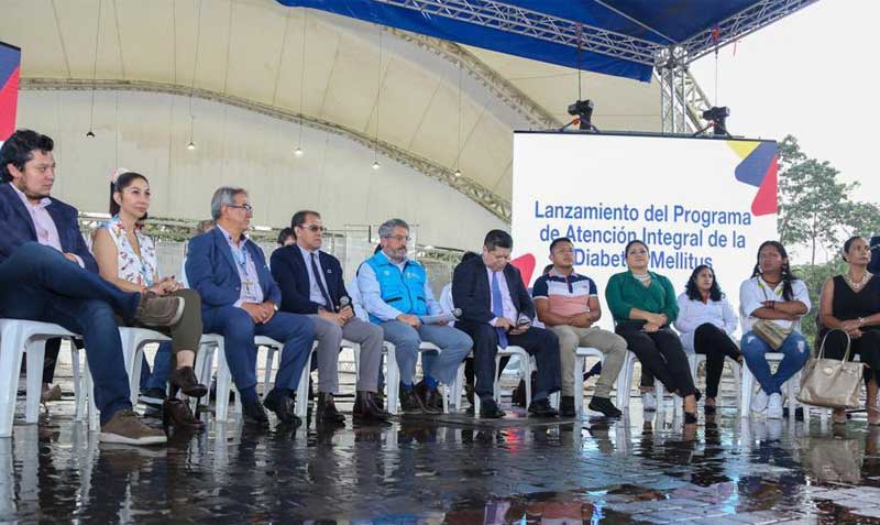 El programa se presentó el 2 de marzo del 2023 en la plazoleta principal del barrio Obrero del Puyo, en la provincia de Pastaza. Foto: Twitter Ministerio de Salud