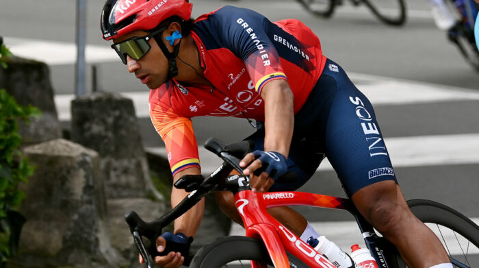 Jhonatan Narváez, ciclista ecuatoriano del Ineos en la Milán - San Remo 2023. Foto: @INEOSGrenadiers