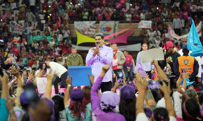 Nicolás Maduro cumplió el 8 de marzo del 2023, 10 años de su llegada al poder. Foto: EFE / Palacio de Miraflores