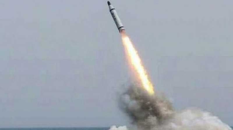 Lanzamiento de un misil de corto alcance. Foto: Archivo