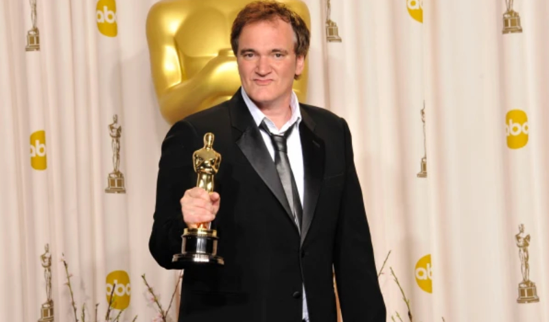 Quentin Tarantino, con un Premio Oscar. Foto: Archivo
