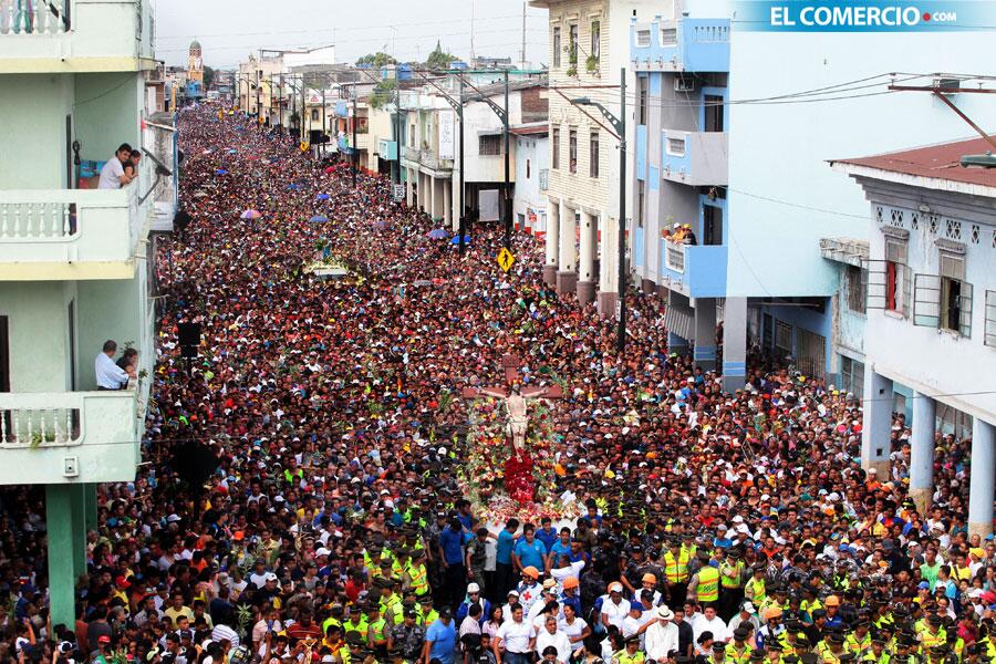 La procesión de Cristo del Consuelo es el mayor evento religioso de Semana Santa en Guayaquil. Foto: Archivo / EL COMERCIO