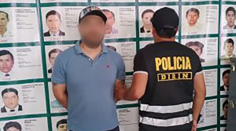 El tercer más buscado de Azuay por el delito de violación fue detenido en Perú. Foto: Policía Nacional