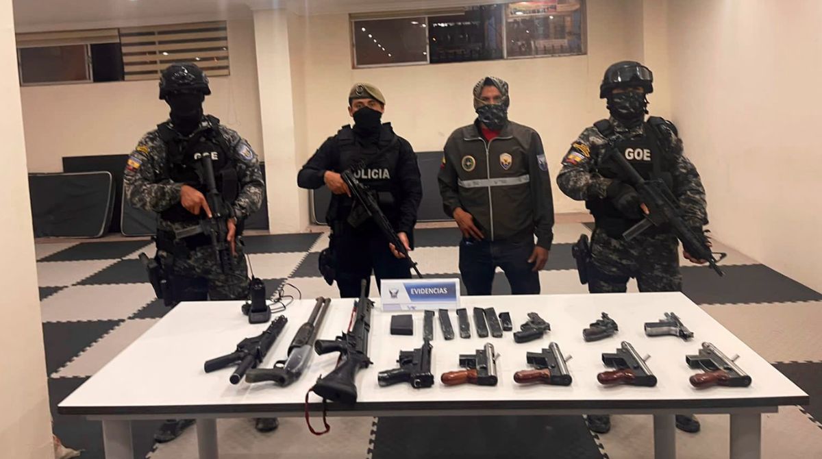 Los hombres armados pertenecían a una organización criminal que atemoriza al país. Foto: Twitter Juan Zapata