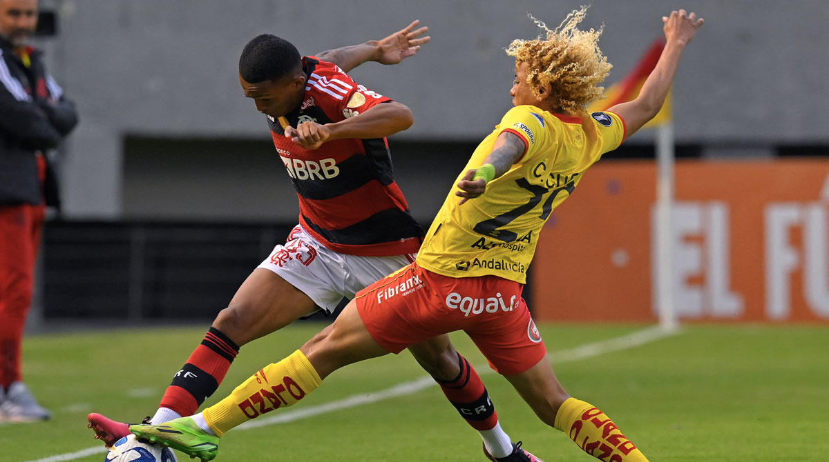 Aucas y Flamengo se enfrentaron en la Copa Libertadores 2023. Foto: @Libertadores